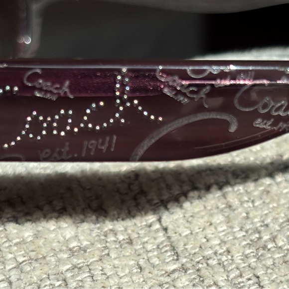 Coach Taryn Purple (Plum Horn) Sunglasses - Picture 2 of 9